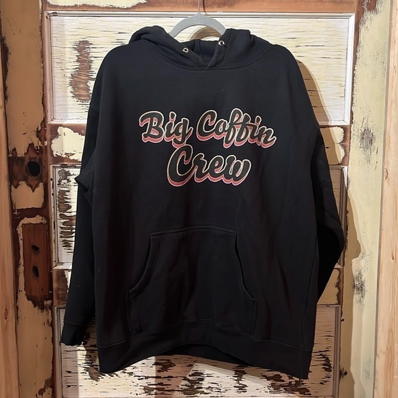 WYCKED Big  coffin, crew, graphic, black hoodie, extra large - Picture 1 of 5